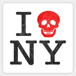 New York Skull Love Magnet